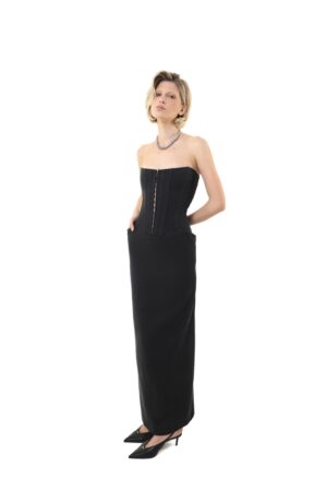 Long dress with corset